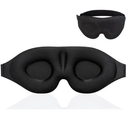 3D Sleep Mask for Light Blocking | Contoured Eye Cover with Soft Padding