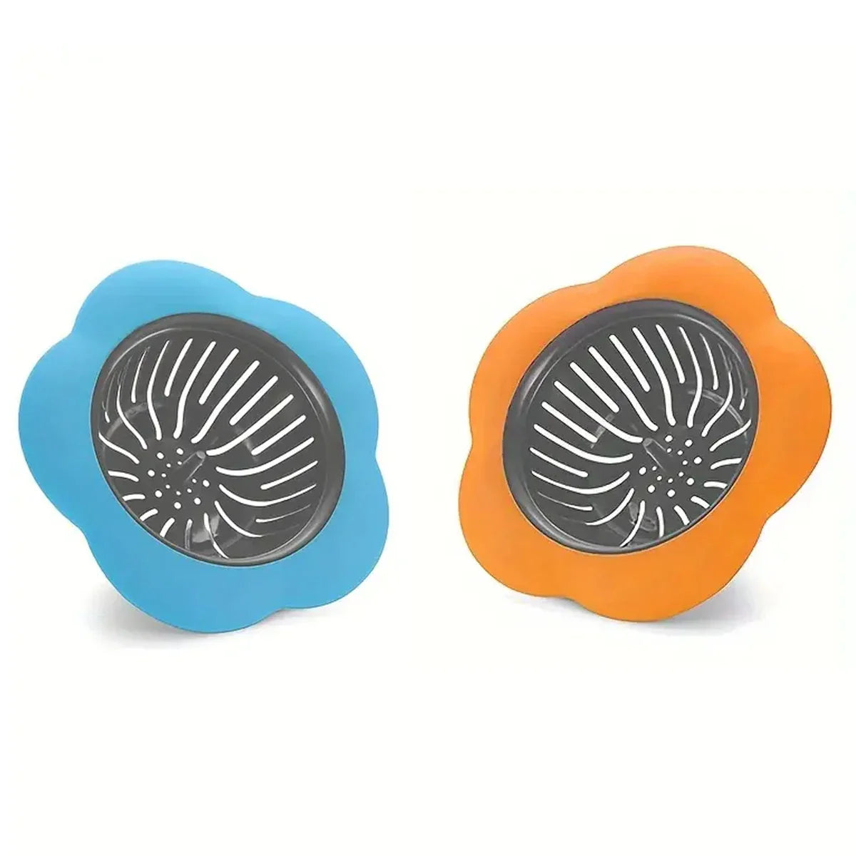 2PCS Silicone Kitchen Sink Strainer Anti-Clog Drain Filter Net Stopper for 4.5 Inch Drains