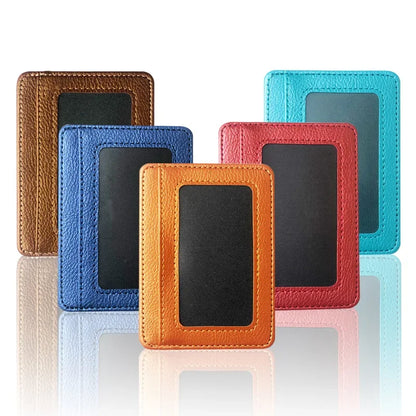 Thin PU Leather Mini Wallet | Slim Credit Card Holder for Men