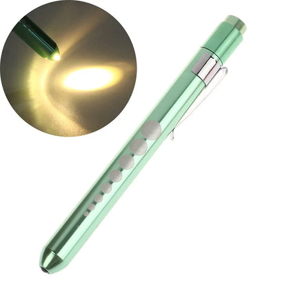 LED Medical Penlight with Pupil Gauge | Reusable Pocket Flashlight for Nurses and Doctors