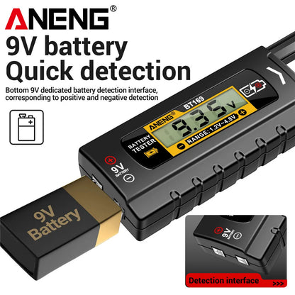 ANENG BT169 Battery Level Tester | Digital Display, No Power Required, Portable ABS Tester