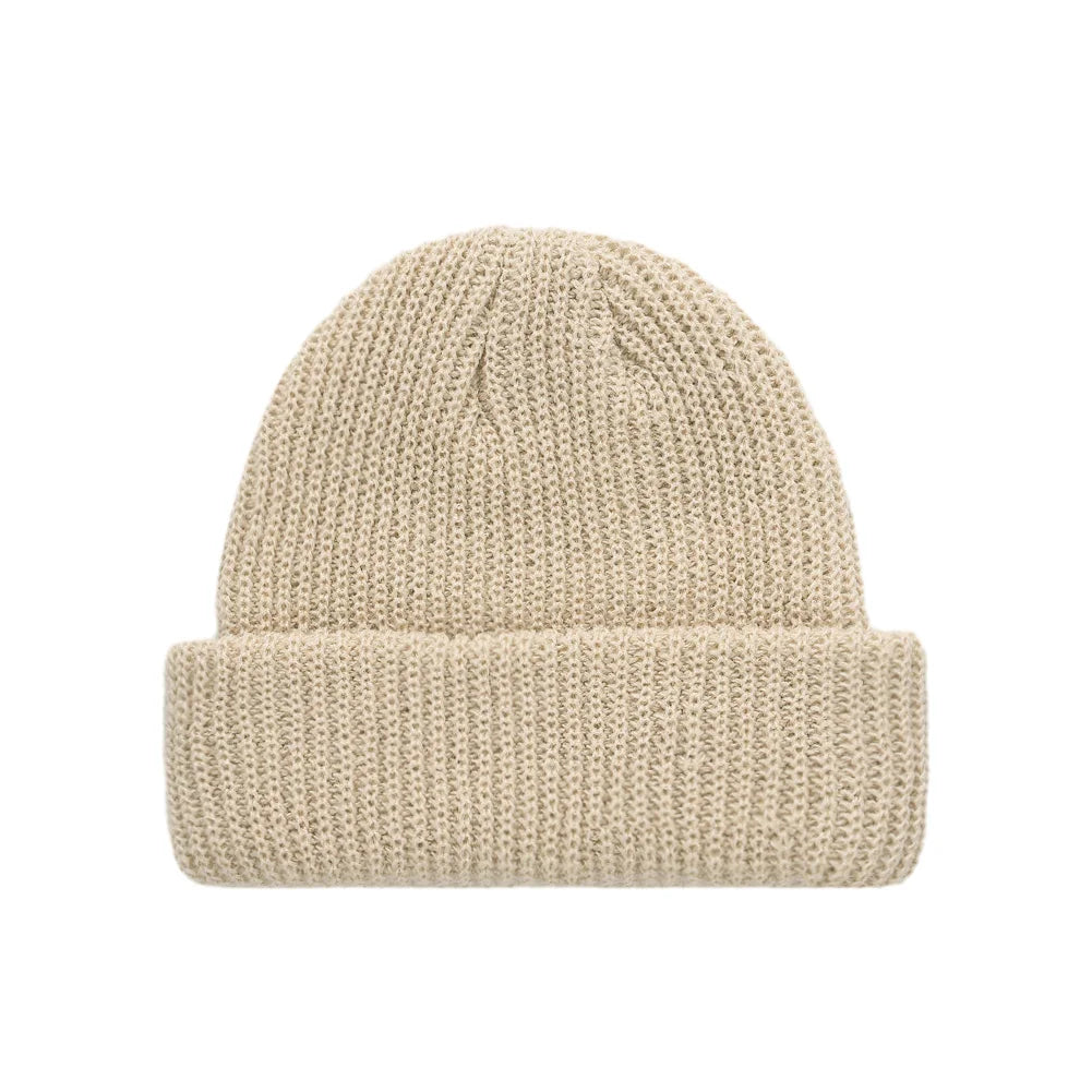 Baby Knitted Turban Hat for Boys Girls | Solid Color Winter Beanie