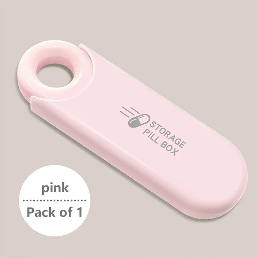 Portable 3-Compartment Pill Box | Travel Medicine Organizer
