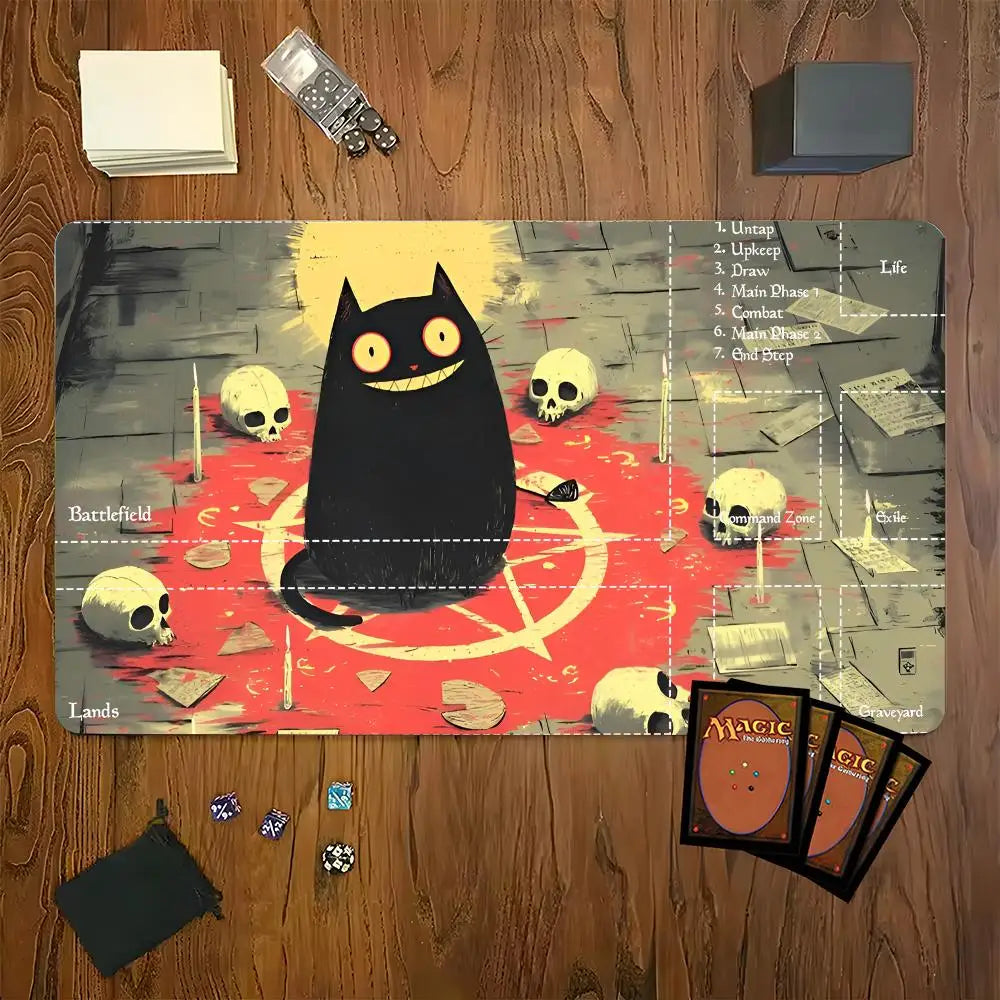 MTG The Magic Gathering Play Mouse Pad Game Design Computer Offices Mousepad Anti-slip Playmat for MTG DTCG CCG RPG Funny Rugs