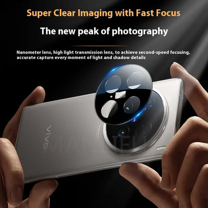 3D Camera Lens Tempered Glass For Vivo X200 Pro Back Camera Protector on Vivo X200 X200Pro Mini Black Lens Ring Film Cover Case