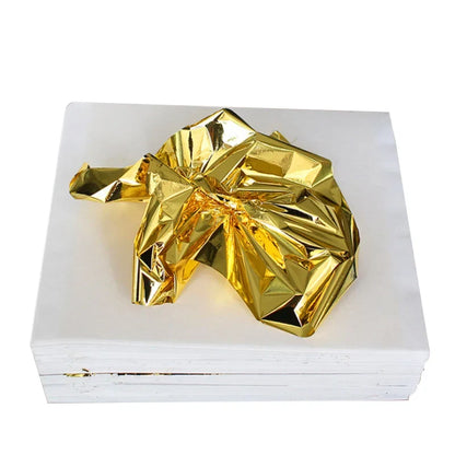 100Pcs Imitation Gold Silver Copper Foil Sheets | Gilding Leaf Flakes for DIY Nail Art Wedding Decor