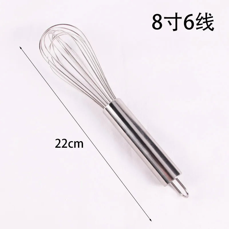 Stainless Steel Semi-Automatic Egg Beater | Hand Push Cream Blender for Kitchen Baking