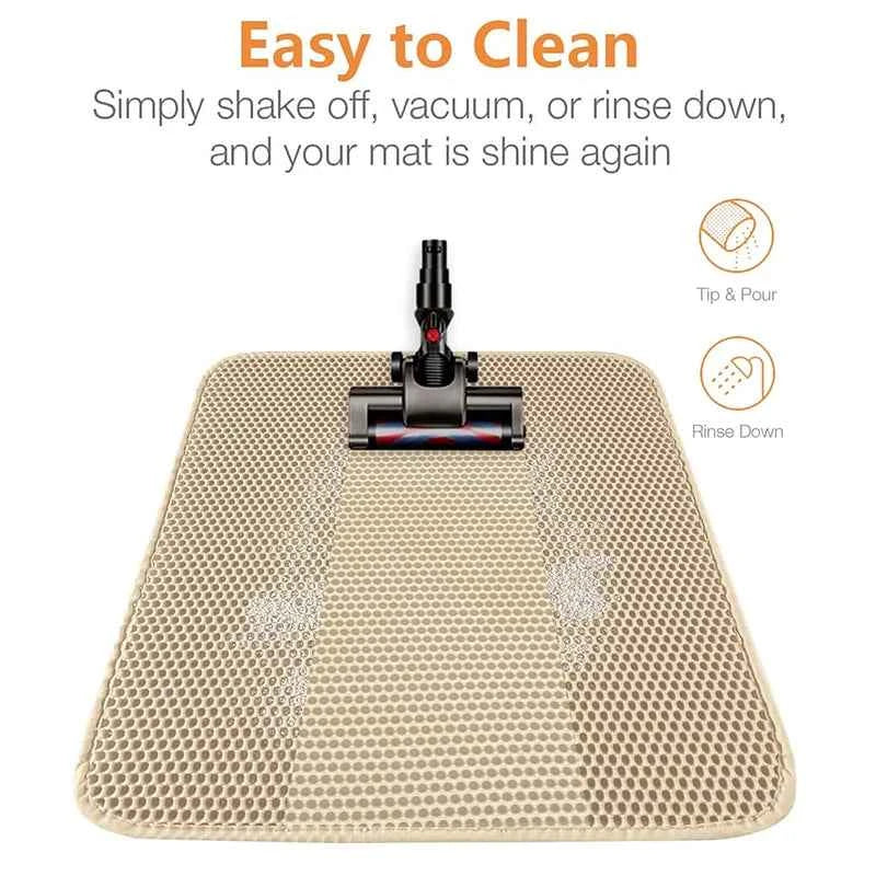 Cat Litter Mat – Waterproof Double Layer For Clean Floors