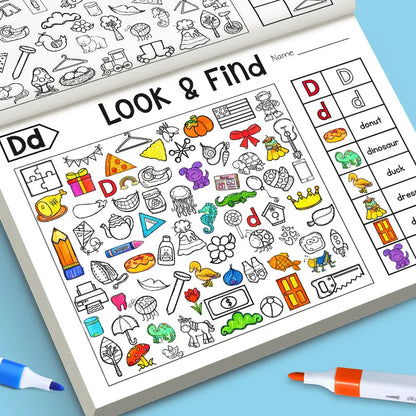 Look and Find Activity Book for Kids | Hidden Objects Coloring Book for Focus and Early Education