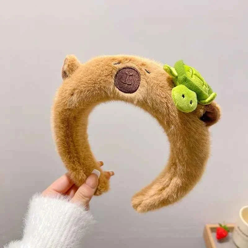 New Kawaii Pink Rabbit Banana Guinea Pig Plush Headband Creative Funny Fun Fashion Portable Cute Anime Headband for Woman Girls