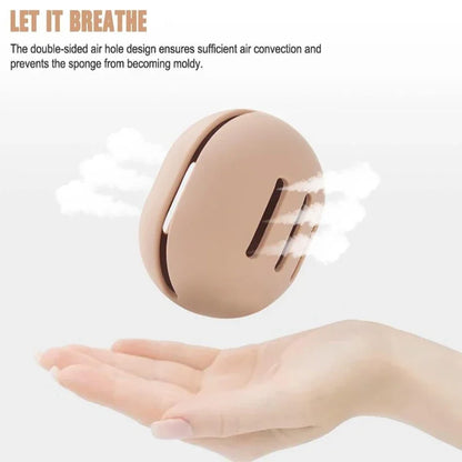 Eco-Friendly Silicone Makeup Sponge Holder | Portable Multi-Hole Storage Case