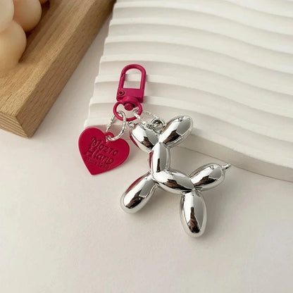 Y2K Balloon Dog Keychain Models for Girls Sweet Ins Style Balloon Dog Phone Chain Key Buckle Accessories Bag Pendant Toys New