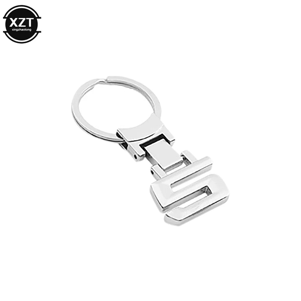 Zinc Alloy Number Emblem Keychain | Car Key Ring for BMW Models