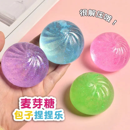 Creative Toy Maltose Steamed Bun | Stress Relief Kneading Toy with Slow Rebound Music