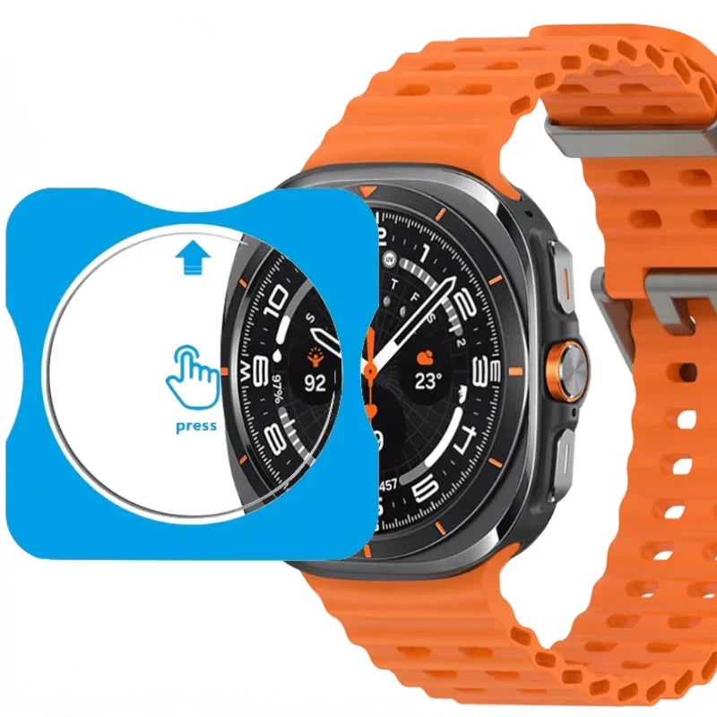 Tempered Glass Film Quick Pasting For Samsung Galaxy Watch 8/7/6/5/4 40mm 44mm Ultra 47mm Protective Screen Film Watch 8 Classic