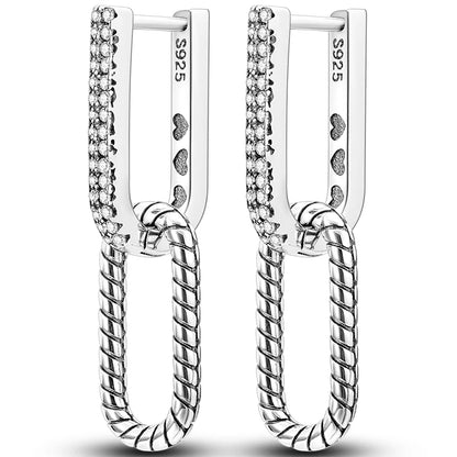 Colorful 925 Sterling Silver Hoop Earrings for Women | Classic Circle Earrings