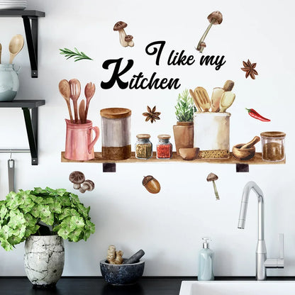 Removable Flower and Butterfly Wall Stickers | Waterproof PVC Wall Decals for Kitchen and Dining Room
