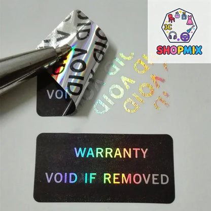100 Pack Tamper Proof Warranty Stickers | Security Seal Void Labels