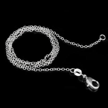 925 Sterling Silver O-Chain Necklace | 5 Lengths 1mm Link Chain for Men Women
