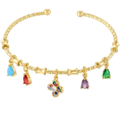 Golden Star Charm Cuff Bracelet | Trendy Fashion Jewelry for Women
