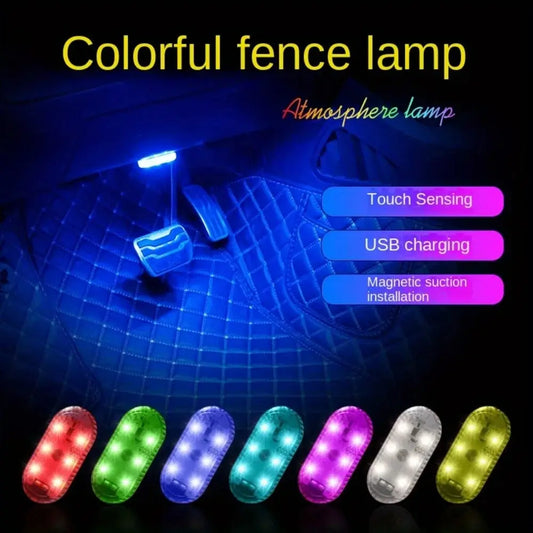 Wireless LED Car Interior Lights | USB Rechargeable Ceiling Lamp & Reading Light
