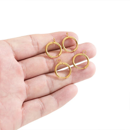 Stainless Steel Gold Earring Hooks with Ear Posts and Jump Rings | DIY Jewelry Making Supplies
