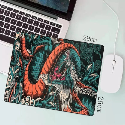 Japanese Dragon Large XXL Gaming Mousepad 900x400 700x300 Speed Desk Mat Anime Theme Keyboard Gamer Mouse Pad for Esports