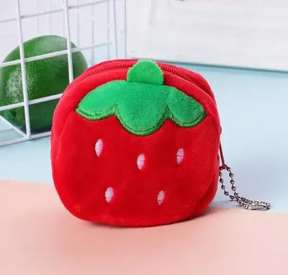Cute Coin Purse with Keychain | Small Zipper Wallet for Change and Lipstick