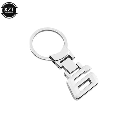 Zinc Alloy Number Emblem Keychain | Car Key Ring for BMW Models