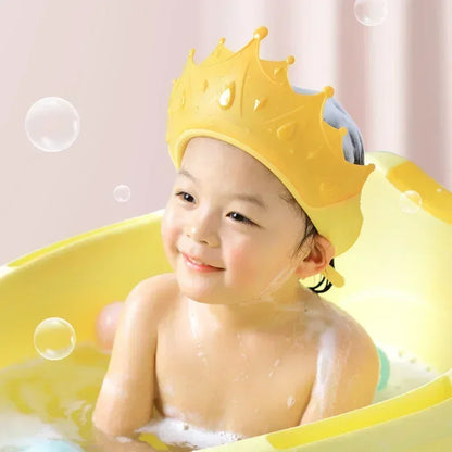 Baby Shower Cap with Adjustable Eye Protection | Waterproof Bath Shampoo Visor for Kids 0-6 Years