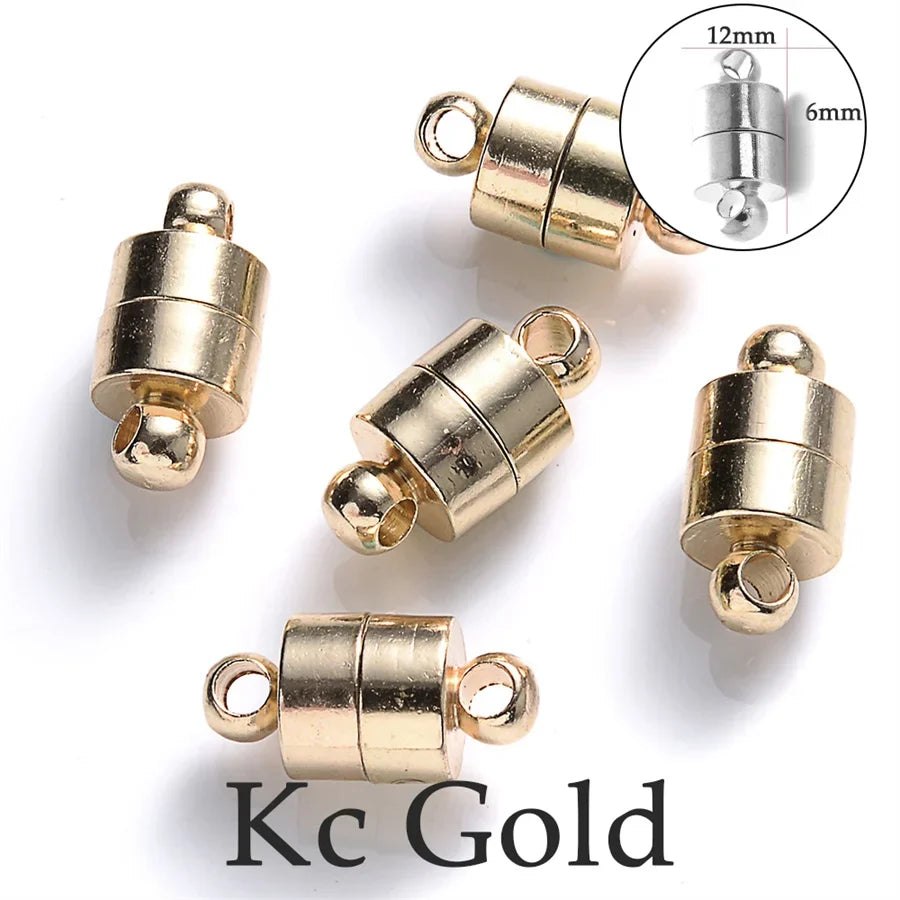Heart Round Magnetic Clasps Set | DIY Jewelry Connector Charms