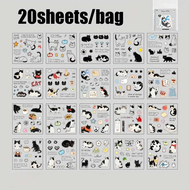 Mr. Paper Cute Foods Scrapbooking Sticker Book | Vintage Fruit Cake Sticker Set for DIY Crafts