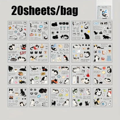 Mr. Paper Cute Foods Scrapbooking Sticker Book | Vintage Fruit Cake Sticker Set for DIY Crafts