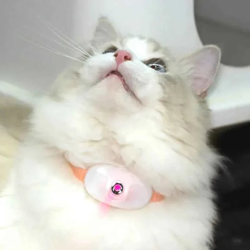 Smart Laser Cat Teaser Collar – Rechargeable Infrared Interactive Toy