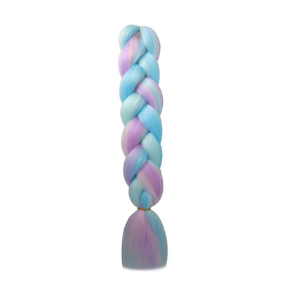 Synthetic Jumbo Braids Hair 24Inch | Ombre Braiding Hair Extensions for Crochet Box Braid Blue Purple