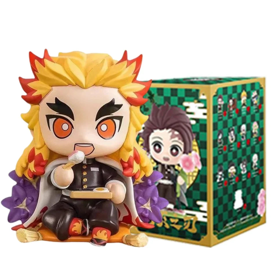 Demon Slayer Tanjiro Kamado Nezuko anime cartoon figure blind box creative personalized statue model ornament surprise gift box