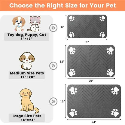 Waterproof Pet Feeding Mat for Clean Floors