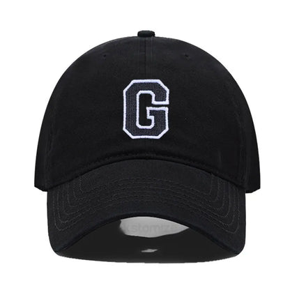 Initial Letter Embroidery Baseball Cap for Casual Sport Style