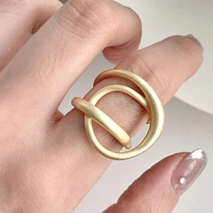 PANJBJ Real 925 Sterling Silver Retro Round Ring | Vintage Fine Jewelry for Women
