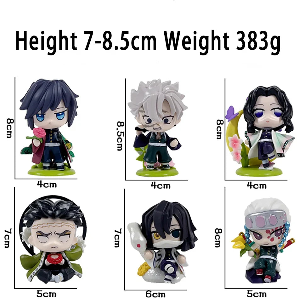 Demon Slayer Tanjiro Kamado Nezuko anime cartoon figure blind box creative personalized statue model ornament surprise gift box