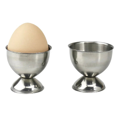 Stainless Steel Egg Cup Holder | Soft Boiled Egg Rack for Breakfast