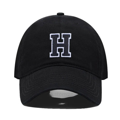 Initial Letter Embroidery Baseball Cap for Casual Sport Style
