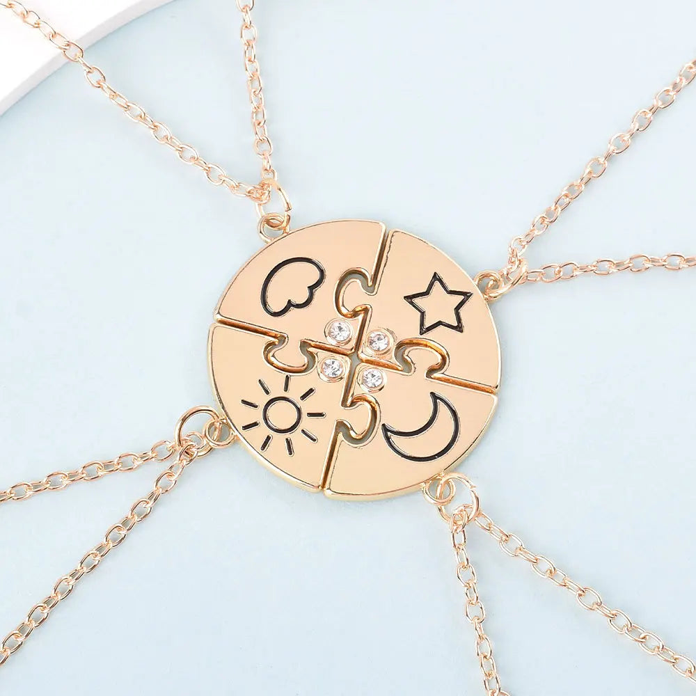 Heart-shaped Best Friend Necklace Set | BFF Friendship Jewelry for Girls