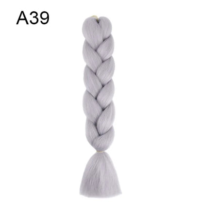 Synthetic Jumbo Braids Hair 24Inch | Ombre Braiding Hair Extensions for Crochet Box Braid Blue Purple