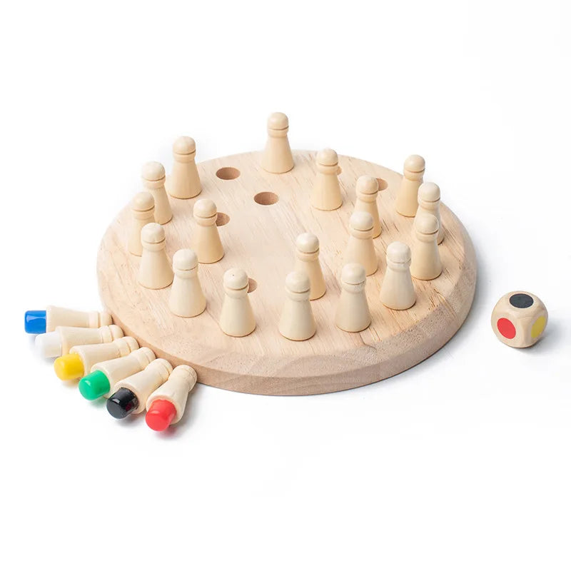 Wooden Memory Match Stick Chess Game – Montessori Learning Toy