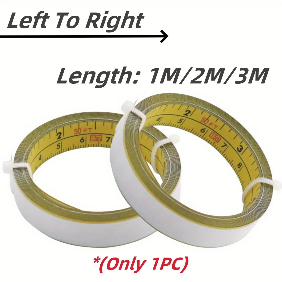 Steel Adhesive Tape Measure | Imperial and Metric Scale Ruler Sticker