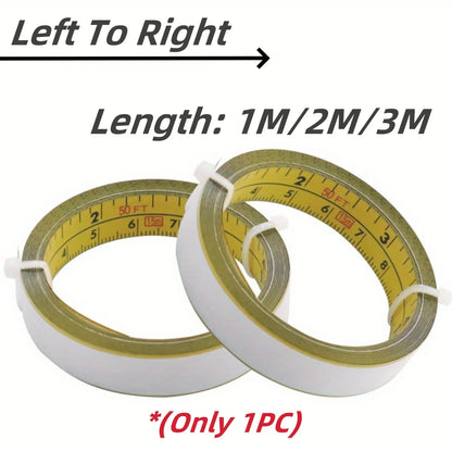 Steel Adhesive Tape Measure | Imperial and Metric Scale Ruler Sticker