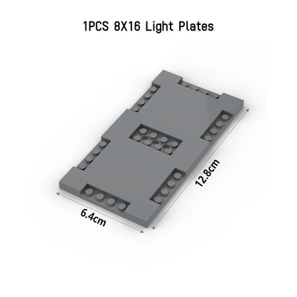 City Road Street Baseplate Building Blocks | Pedestrian Crossing Base Compatible with Major Brands