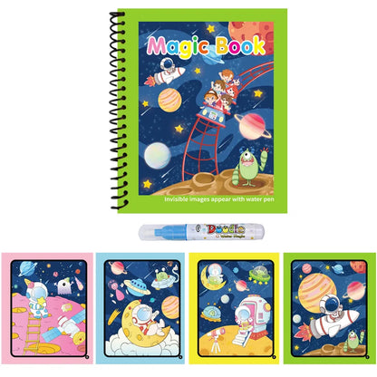 Reusable Water Drawing Book | Mess-Free Magic Painting Pad for Kids