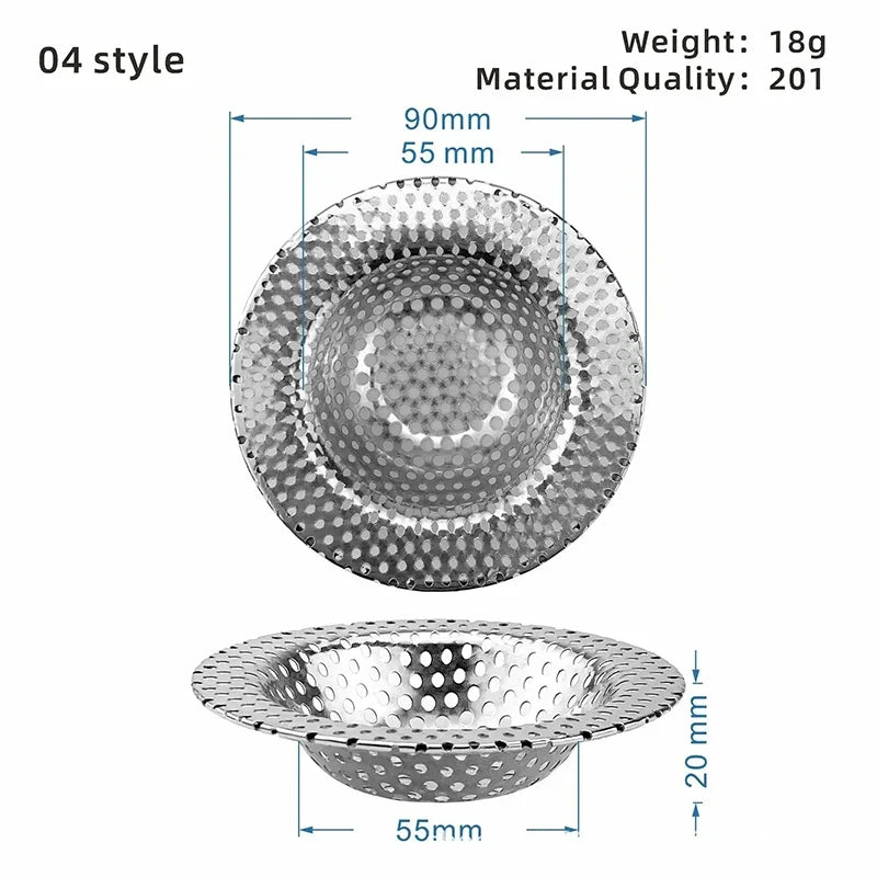Kitchen Sink Strainer | Stainless Steel Mesh Drain Filter for Sink and Bathroom
